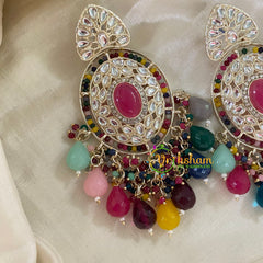 Multicolor Designer Kundan Danglers -G8220