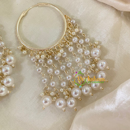 Pearl Designer Kundan Danglers -G8210