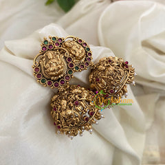 Gold Look Alike Lakshmi Jhumkas -G9129