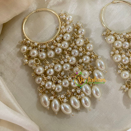 Pearl Designer Kundan Danglers -G8214