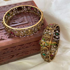 Festive Temple Bangles-Peacock-Green-G7892
