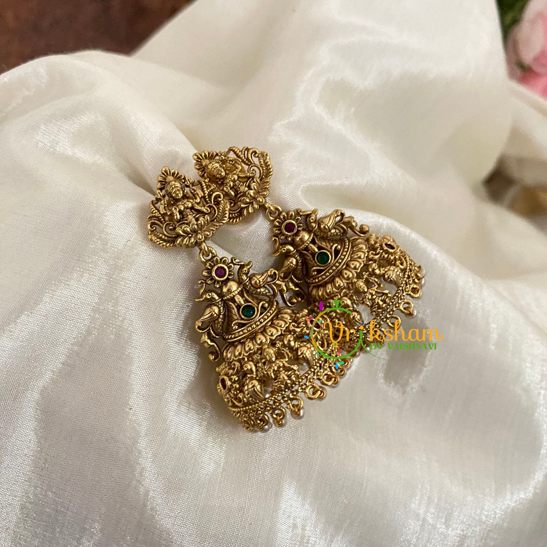 Gold Look Alike Lakshmi Jhumkas -G9122