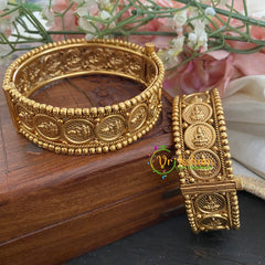 Lakshmi Coin Temple Bangles-Screw Type-G2935