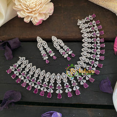 American Diamond Designer Neckpiece -G6947