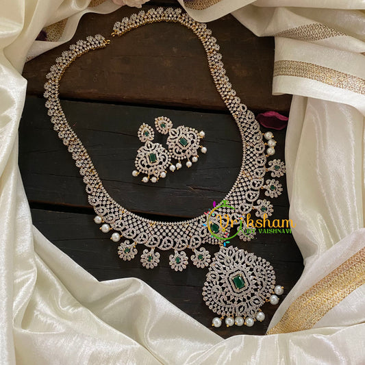 Bridal American Diamond Haram-Green-G6895