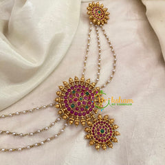 Premium Bun Billai with Side Chains-Chakra -G9236