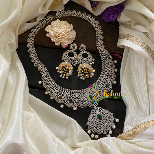 Bridal American Diamond Haram-Green-G6900