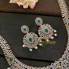 Bridal American Diamond Haram-Green-G6893