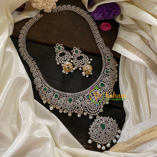 Bridal American Diamond Haram-Green-G6892