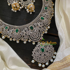 Bridal American Diamond Haram-Green-G6892