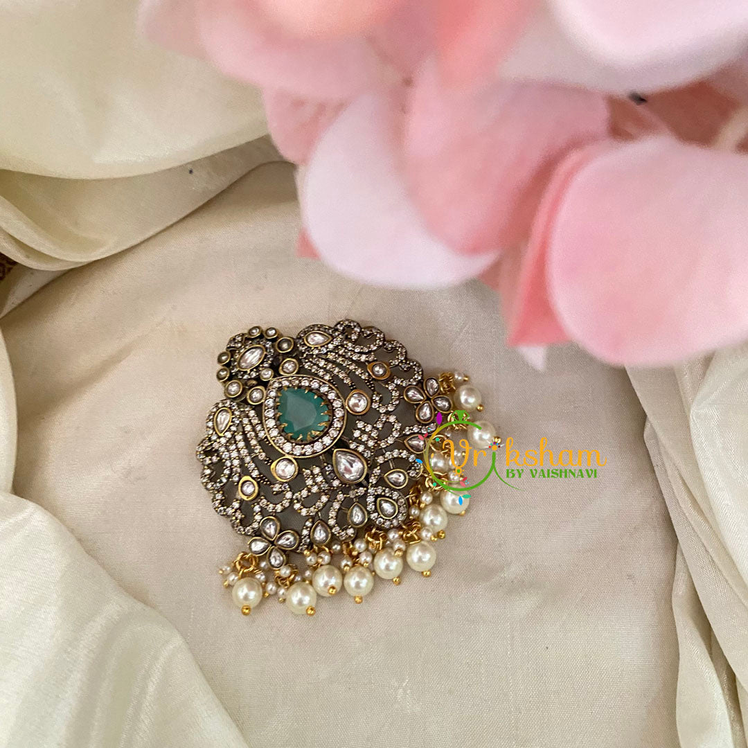 Victorian Diamond Jada Billai -Bun Billai -Green -G9261