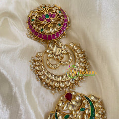 Precious Jadau Kundan Bridal Jada Billai-Hair Accessory-J680