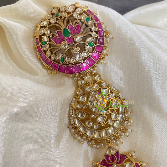 Precious Jadau Kundan Bridal Jada Billai-Hair Accessory-J681