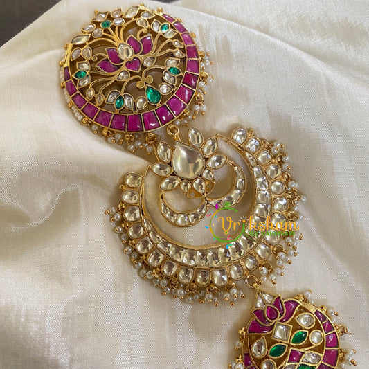 Precious Jadau Kundan Bridal Jada Billai-Hair Accessory-J682