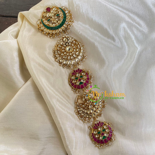 Precious Jadau Kundan Bridal Jada Billai-Hair Accessory-J683