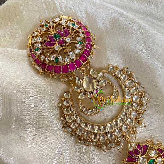 Precious Jadau Kundan Bridal Jada Billai-Hair Accessory-J685