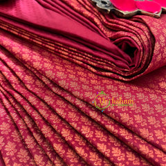 Red with Violet Soft Silk Saree-VS48