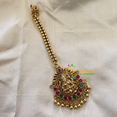 Premium Lakshmi Temple Maang Tikka -G7141