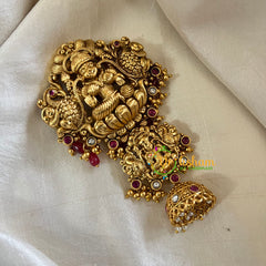 Bridal Jada Bun Billai- Jhumka Jada Billai -Red White Bead- Lakshmi Billai-G9863