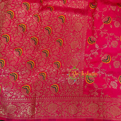 Pink Semi Benarasi Saree -VS1658