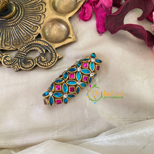 Silk Thread Kundan Saree Pin-G9401