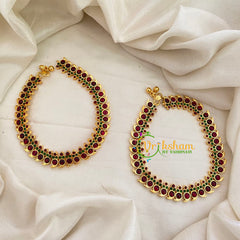 Red Green Kemp Anklets -G7163