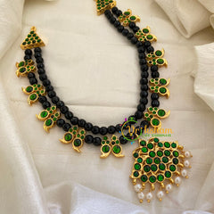 Traditional Kemp Bead Neckpiece- Blue Green -G7172