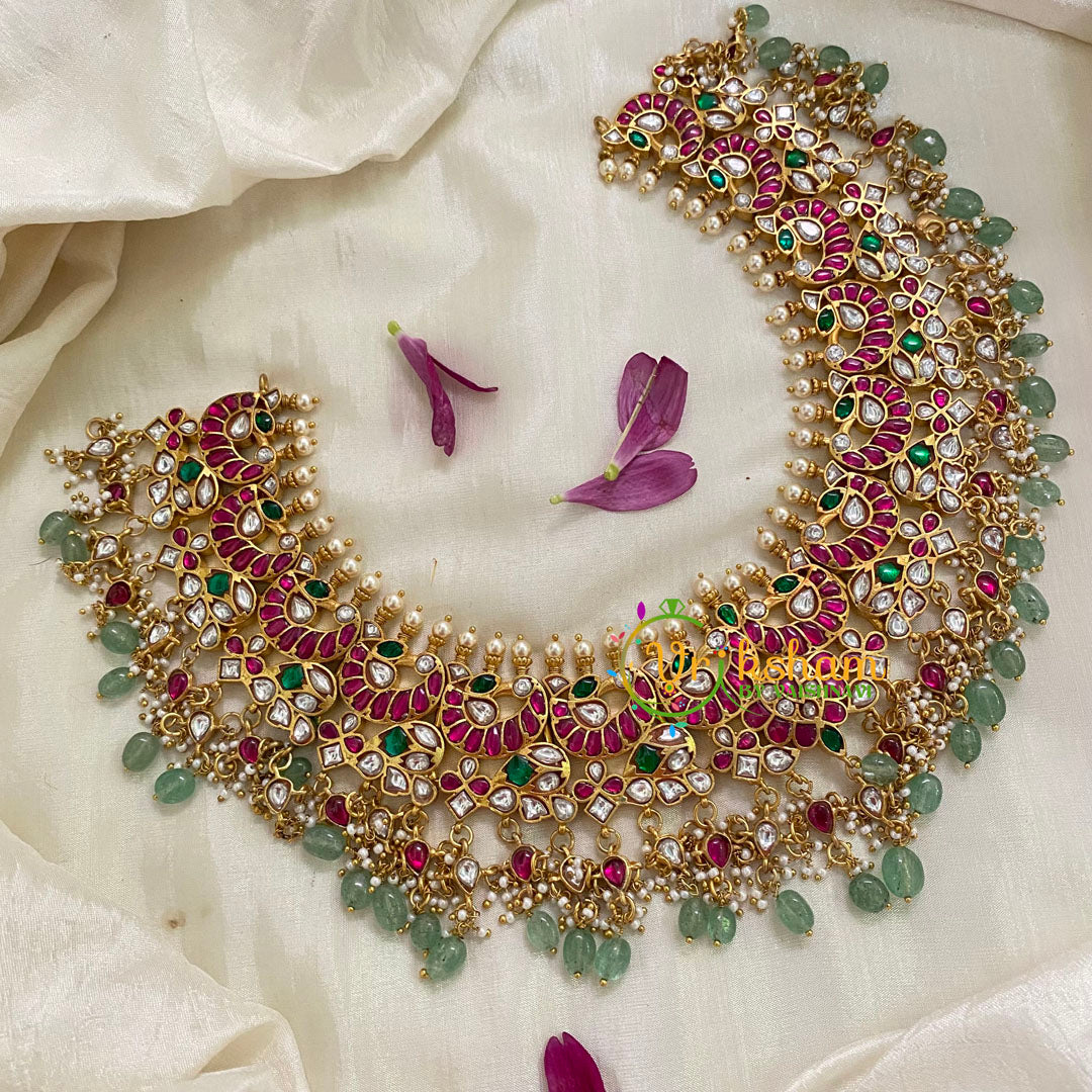 Precious Jadau Kundan Choker Short Neckpiece -J998