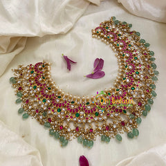 Precious Jadau Kundan Choker Short Neckpiece -J998