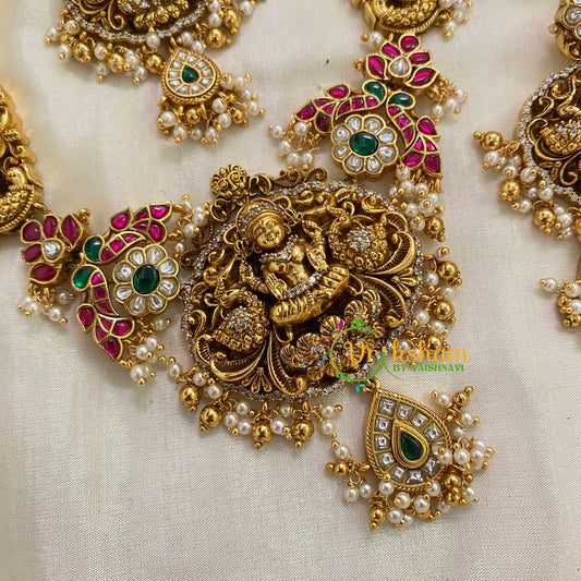 Lakshmi Jadau Kundan Short Neckpiece-J962