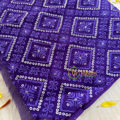 Purple Georgette Saree -VS868