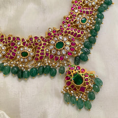 Jadau Kundan Short Neckpiece-J985