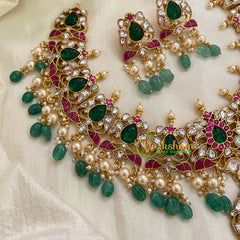 Precious Jadau Kundan Short Neckpiece -J966