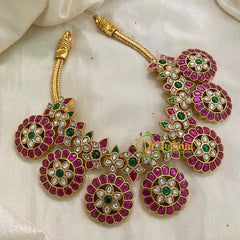 Precious Jadau Kundan Chakra Neckpiece -J941