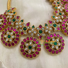 Precious Jadau Kundan Chakra Neckpiece -J941