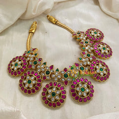 Precious Jadau Kundan Chakra Neckpiece -J941