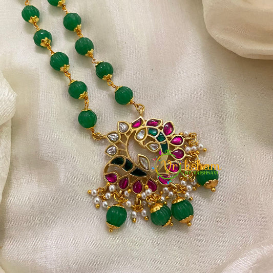 Exquisite Jadau Kundan Pendant Mala -J960