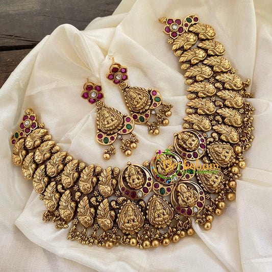 Premium Bridal Lakshmi Temple Neckpiece-G7255