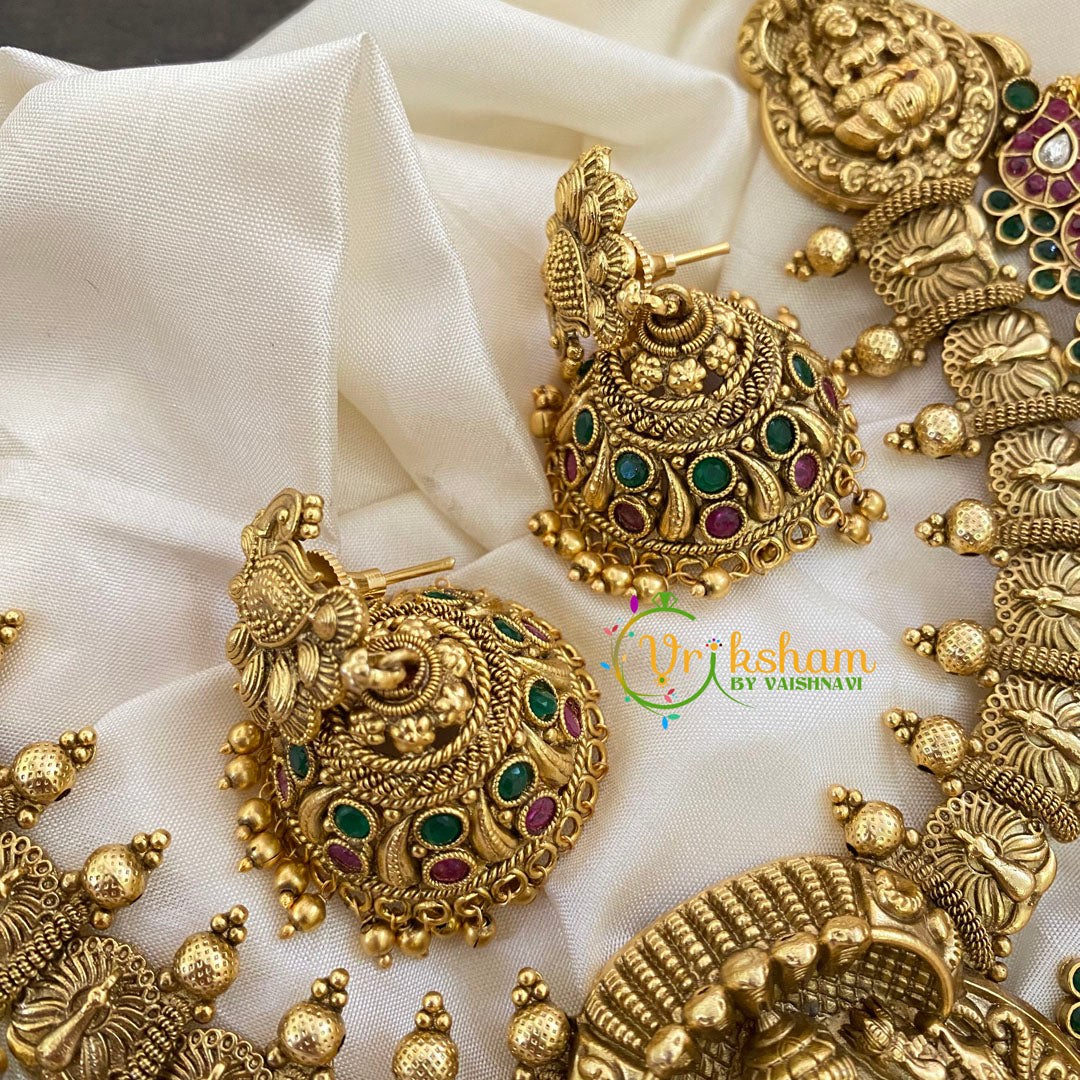 Premium Bridal Lakshmi Temple Neckpiece-G7254