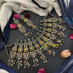 Dual Tone Choker Neckpiece-S397