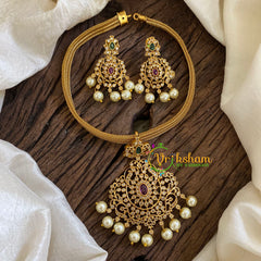 AD Stone Addigai Short Neckpiece-G9897