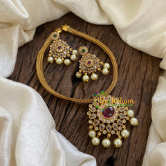 AD Stone Addigai Short Neckpiece-G9898