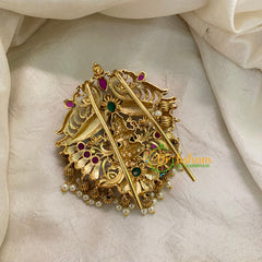 Premium Lakshmi Jada Billai -Bun Billai-Pearl-G8353