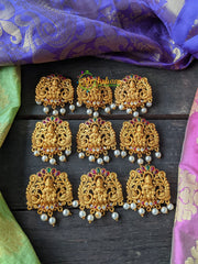 Lakshmi Temple Jada Billai with pearls -G935