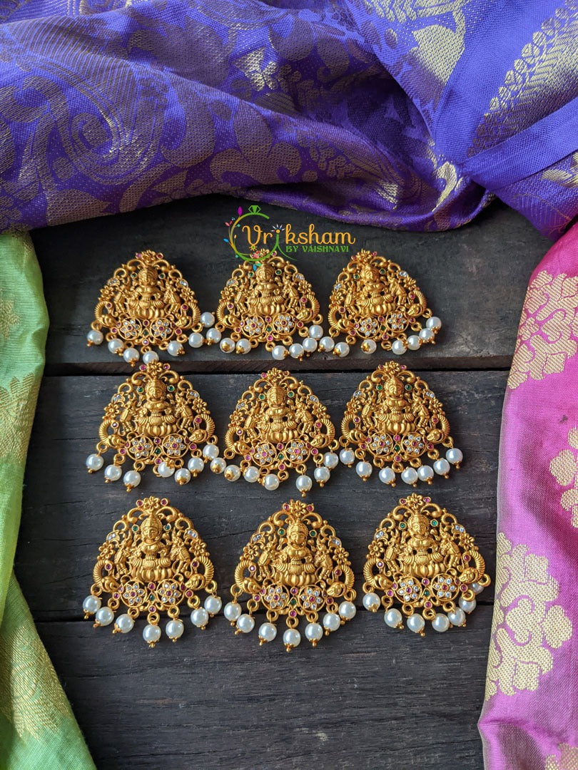 Lakshmi Temple Jada Billai with pearls -G936