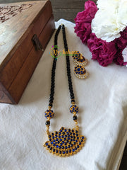 Traditional Kemp Addigai -Lotus Pendant -Blue -G1345