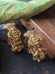 Antique Temple Bangles -Lakshmi Openable Screw Type Bangles -Red -G1420