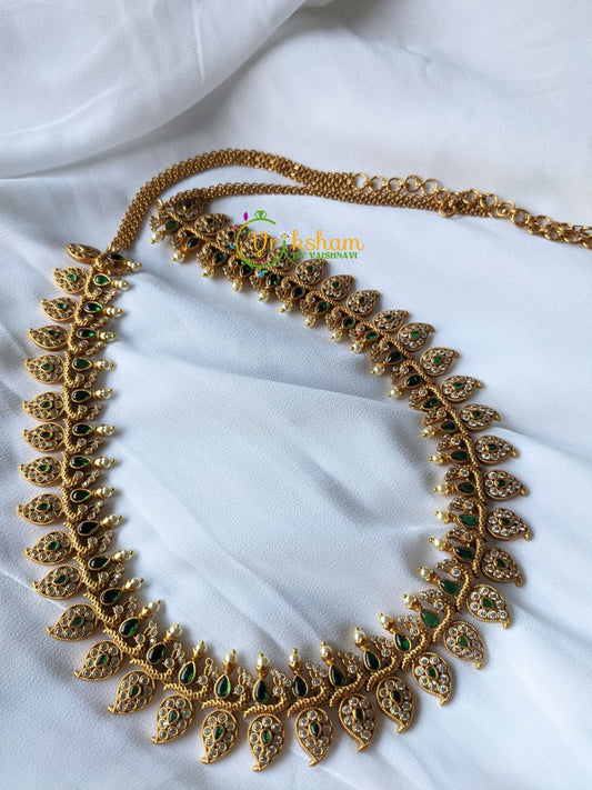 AD Stone Maanga Hip Chain -Green White -G1594