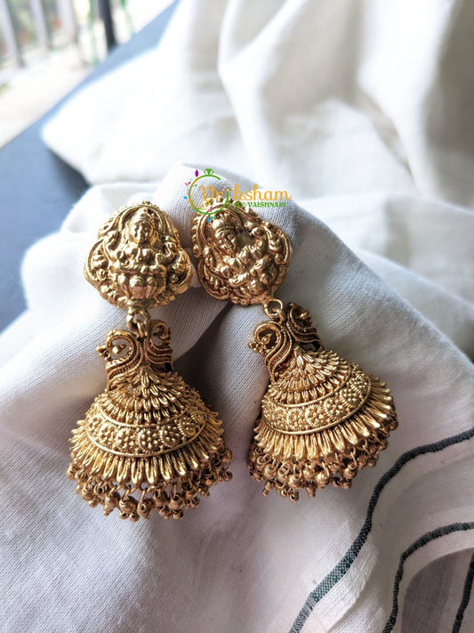 Lakshmi Jhumkas -Temple jhumkas -G1801