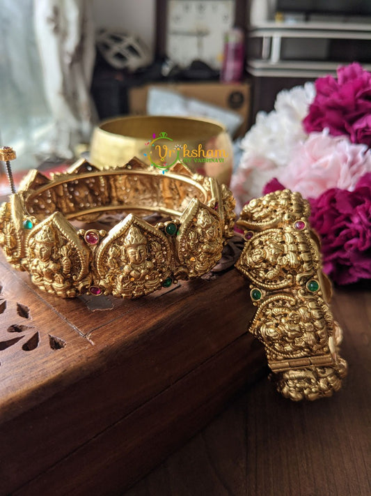 Antique Temple Bangles -Lakshmi Openable Screw Type Bangles -G1872